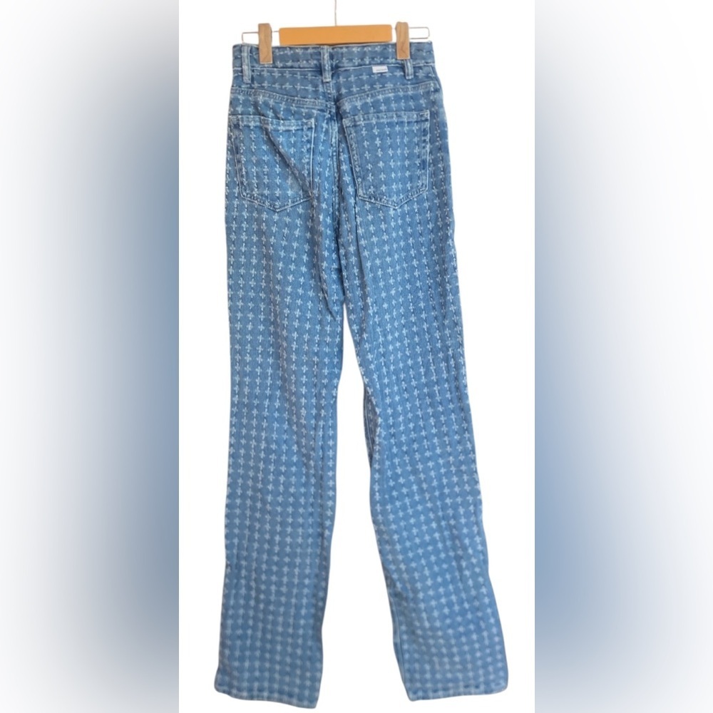 PacSun High-Rise Patterned Blue Jeans - Picture 3 of 9